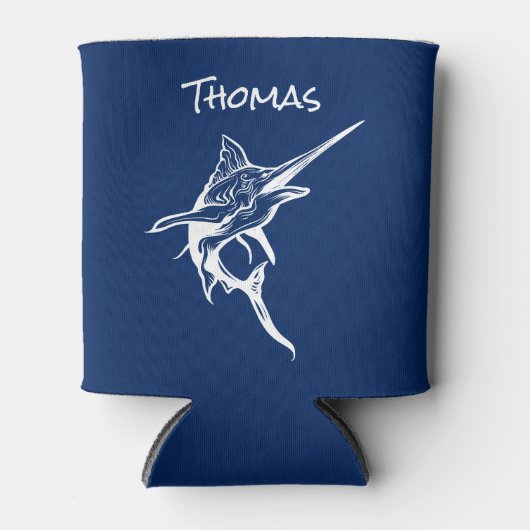 Salzwasser Schwertfisch Nautische Dosenkühler (Vorderseite)