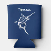 Salzwasser Schwertfisch Nautische Dosenkühler (Rückseite)