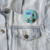 Salzwasser-Schwimmen-Schweinknopf Button (Beispiel)