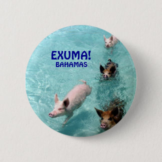 Salzwasser-Schwimmen-Schweinknopf Button