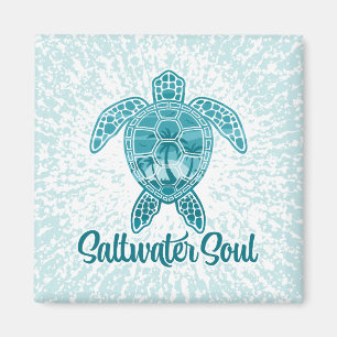 Salzwasser Soul Tropische Meeresschildkröte mit Pa Magnet