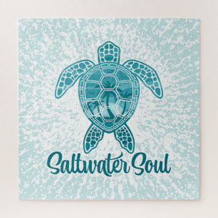 Salzwasser Soul Tropische Meeresschildkröte mit Pa Puzzle