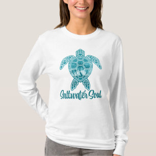 Salzwasser Soul Tropische Meeresschildkröte mit Pa T-Shirt
