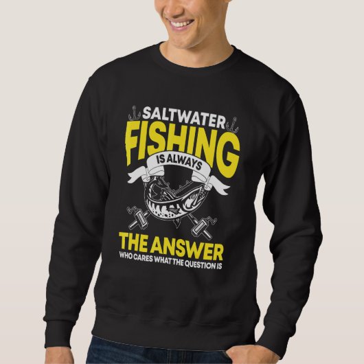 Salzwasser Sprichwort Sweatshirt (Vorderseite)