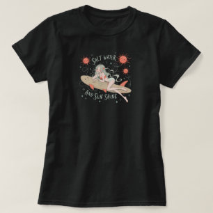 Salzwasser und Sonnenschein Vintage-Strandpalmenba T-Shirt