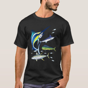 Salzwasserfisch Schwertfisch Mahi Thunfisch Königs T-Shirt