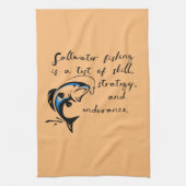 Salzwasserfischen. Geschirrtuch (Vertikal)