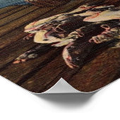 Salzwasserfischerei in Florida Poster (Ecke)