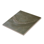 Salzwasserkrokodil versteinertes Steneosaurus Fliese (Seite)