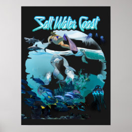 Salzwasserküste Poster