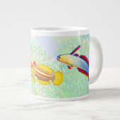 Salzwasserriff Goby Fish Jumbo Tasse (Vorderseite Rechts)