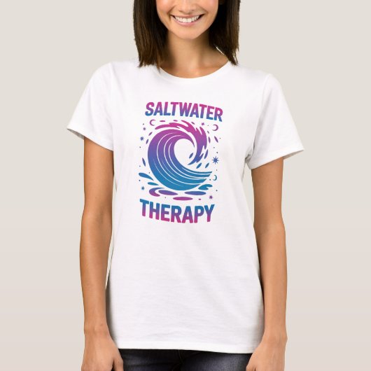 Salzwassertherapie, Sommerurlaub T-Shirt (Vorderseite)