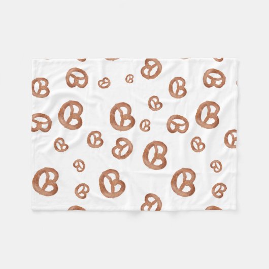 Salzweiche Wasserfarben Prätzelmuster Fleecedecke (Vorderseite (Horizontal))