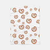 Salzweiche Wasserfarben Prätzelmuster Fleecedecke (Vorderseite)