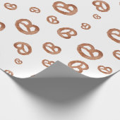 Salzweiche Wasserfarben Prätzelmuster Geschenkpapier (Ecke)