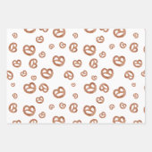 Salzweiche Wasserfarben Prätzelmuster Geschenkpapier Set (Vorderseite 2)