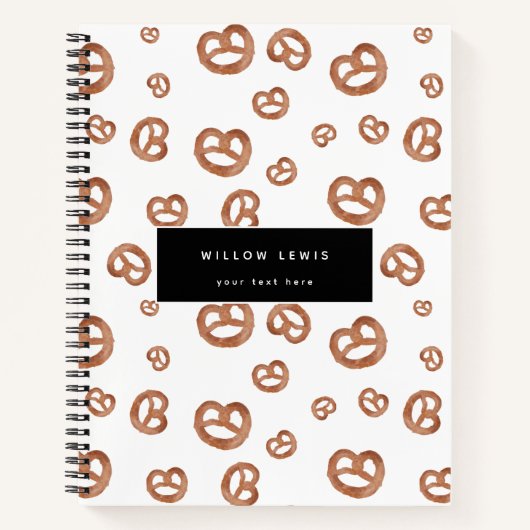 Salzweiche Wasserfarben Prätzelmuster Notizblock (Vorderseite)