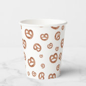 Salzweiche Wasserfarben Prätzelmuster Pappbecher (Rückseite)