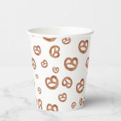 Salzweiche Wasserfarben Prätzelmuster Pappbecher (Links)