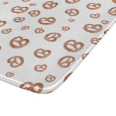 Salzweiche Wasserfarben Prätzelmuster Schneidebrett (Ecke)