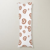 Salzweiche Wasserfarben Prätzelmuster Seitenschläferkissen (Vorderseite Vertikal)