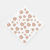 Salzweiche Wasserfarben Prätzelmuster Serviette (Ecke)