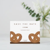 Salzwurzel-Illustration Save the Date Ankündigungspostkarte (Stehend Vorderseite)