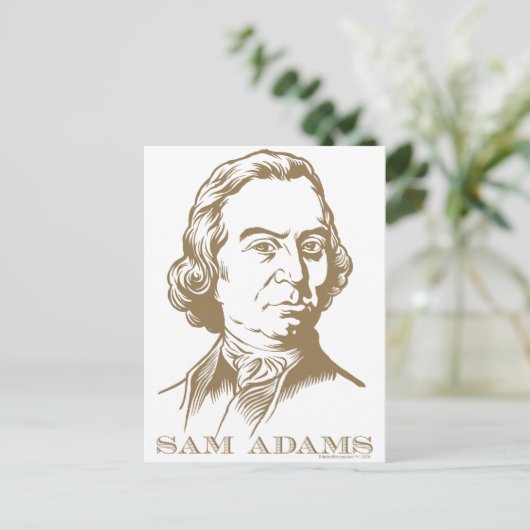 Sam Adams Postkarte (Stehend Vorderseite)