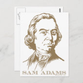 Sam Adams Postkarte (Vorne/Hinten)