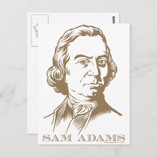 Sam Adams Postkarte (Vorne/Hinten)