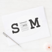 SAM Akkord Box Oval Aufkleber (Umschlag)