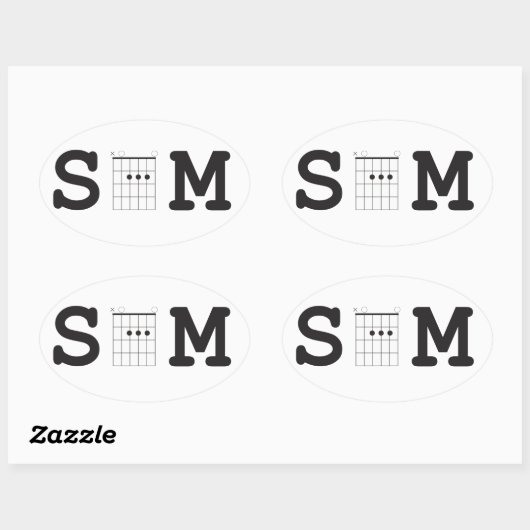 SAM Akkord Box Oval Aufkleber (Blatt)