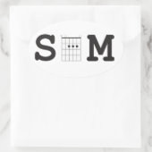 SAM Akkord Box Oval Aufkleber (Tasche)