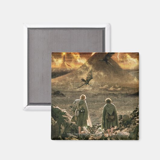 Sam and FRODO™ Approaching Mount Doom Magnet (Vorderseite/Rückseite)