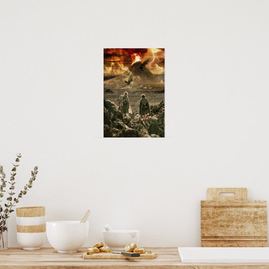 Sam and FRODO™ Approaching Mount Doom Poster (Küche)