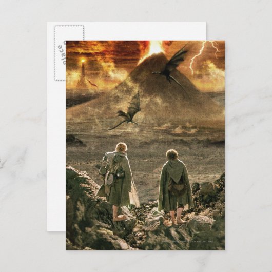 Sam and FRODO™ Approaching Mount Doom Postkarte (Vorne/Hinten)