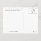 Sam and Omie's Restuarant Nags Head NC Postkarte (Rückseite)