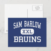 Sam Barlow - Bruins - High School - Gresham Oregon Postkarte (Vorne/Hinten)