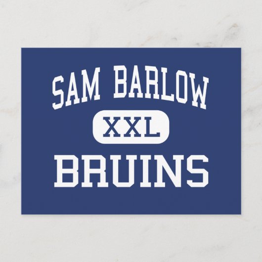 Sam Barlow - Bruins - High School - Gresham Oregon Postkarte (Vorderseite)