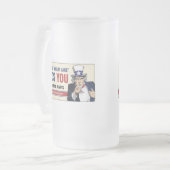 Sam-Bier-Tasse Mattglas Bierglas (Vorderseite Links)
