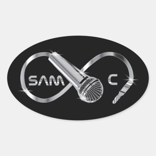 SAM C Aufkleber schwarz (Vorderseite)