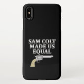 Sam Colt hat uns gleich gemacht iPhone Hülle (Rückseite)
