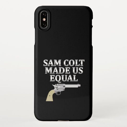 Sam Colt hat uns gleich gemacht iPhone Hülle (Rückseite)