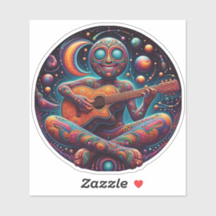 SAM Cosmic Circle Custom Cut Vinyl Sticker