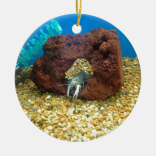 Sam die blauen Hummerpanzerkrebse Keramik Ornament