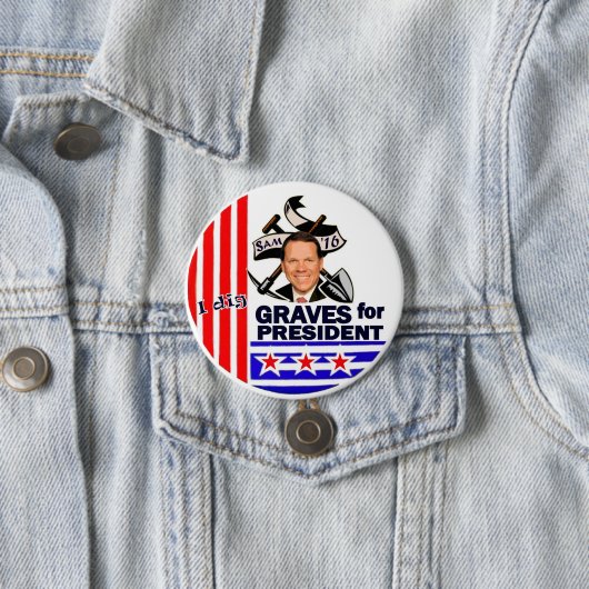 Sam-Gräber für Präsidenten 2016 Button (Beispiel)