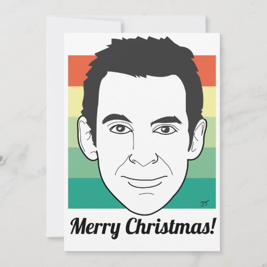 Sam Harris Merry Christmas Feiertagskarte (Vorderseite)