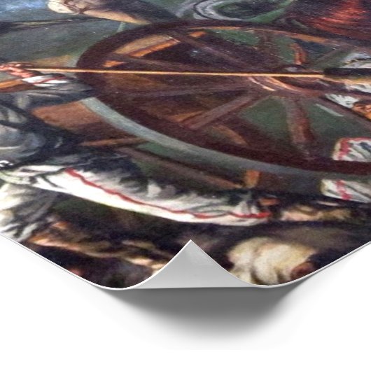 Sam Houston in San Jacinto Poster (Ecke)