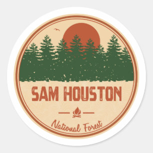 Sam Houston National Forest Runder Aufkleber