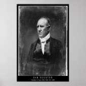 Sam Houston Portrait Poster (Vorne)